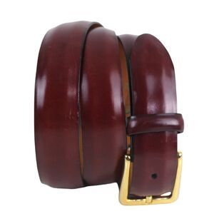 Cole Haan REDDISH BROWN GENUINE LEATHER 1 1/8"Wd CASUAL DRESS BELT Sz 38/95 (B31